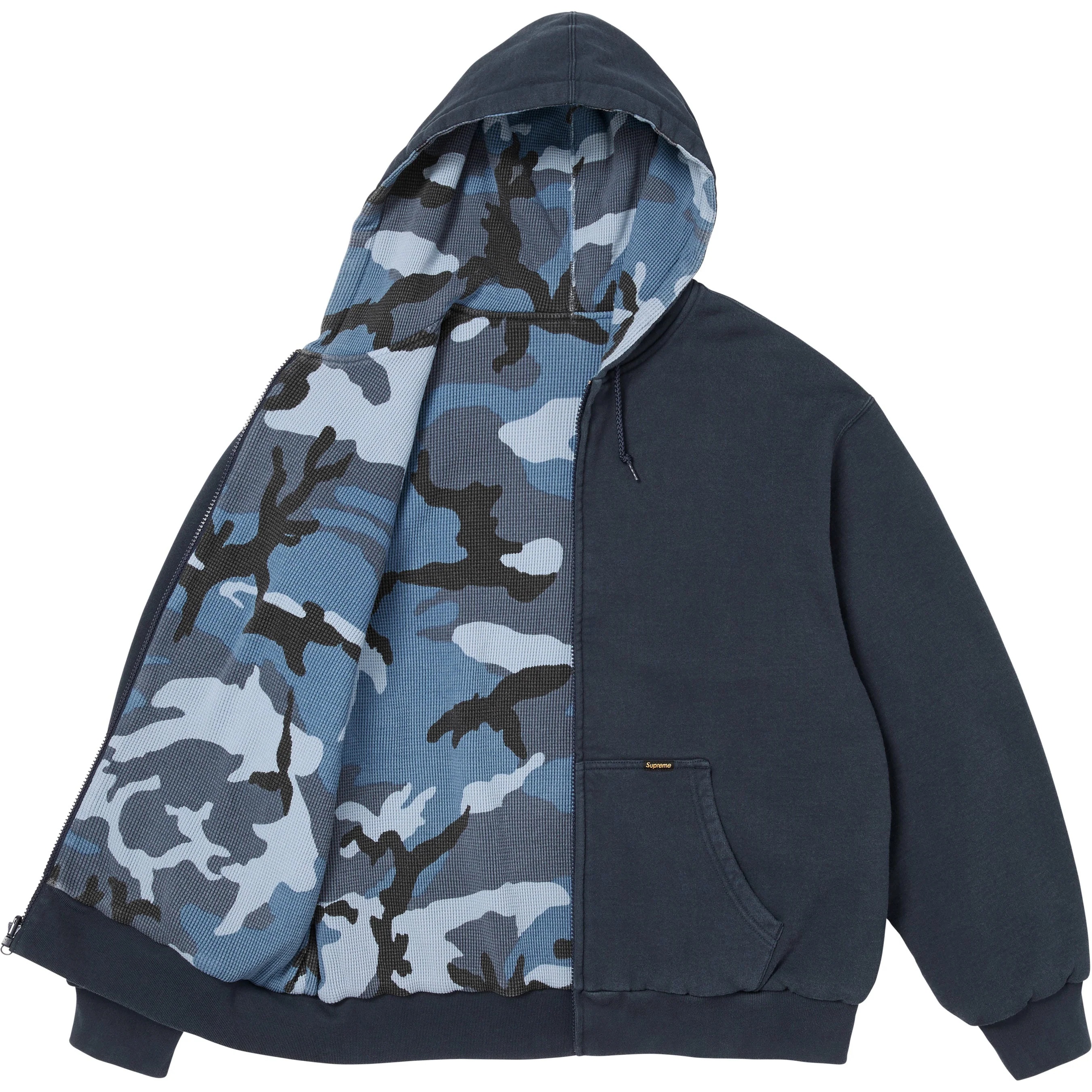 Reversible Work Zip Up Hooded Sweatshirt view 3
